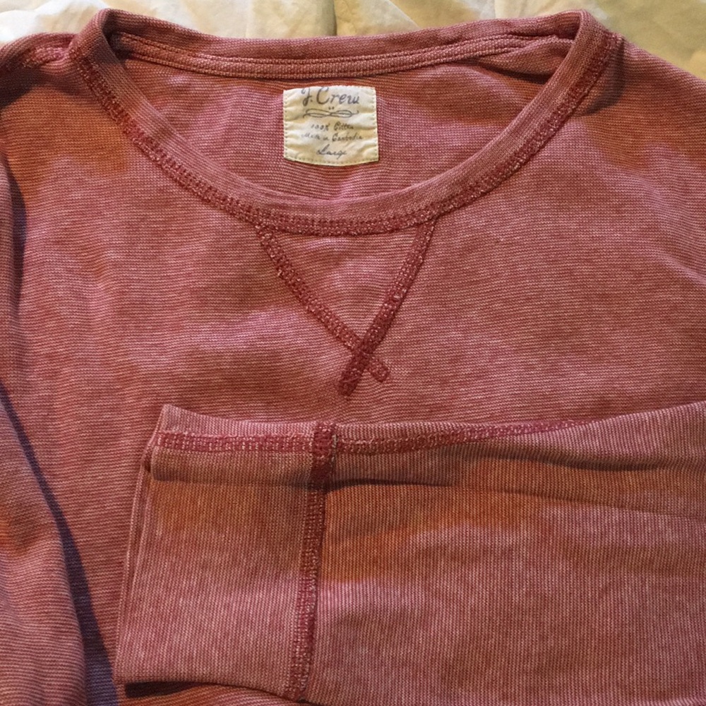J Crew Red Pullover Size L